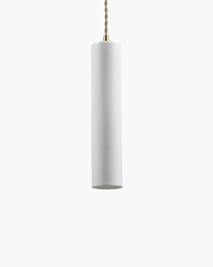 Suspension en porcelaine blanc