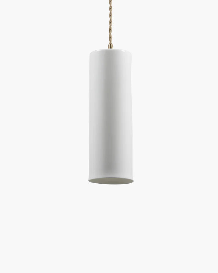 Suspension en porcelaine blanc